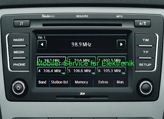 6CD autoradio Škoda Superb - Oprava