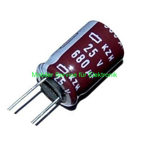 CE 680uF/ 25V R 105°C