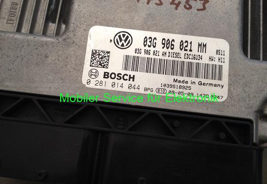 VW Touran - Oprava RJ Motora