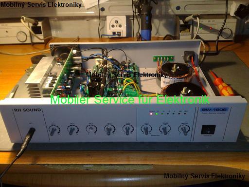 Oprava 100 V Zosilovača RH SOUND