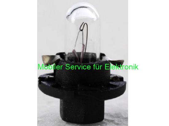 12 V Autobirne 1,2 W – schwarze Fassung