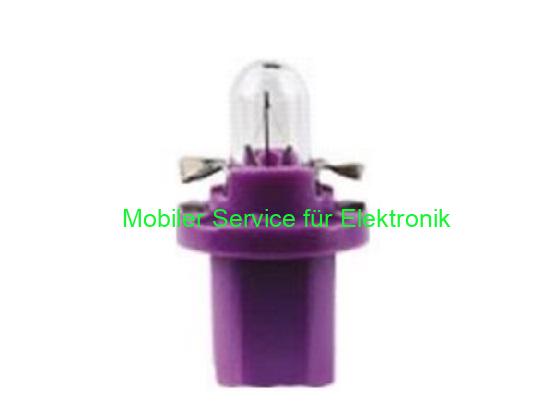 0,4 W Autobirne 12 V – lila Fassung