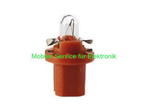 1,0 W Autobirne 12 V – orange Fassung