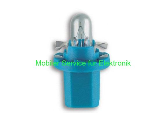 1,2 W Autobirne 12 V – blaue Fassung