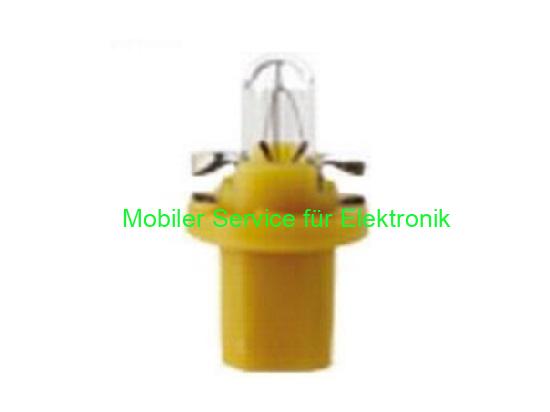 1,5 W Autobirne 12 V – gelbe Fassung