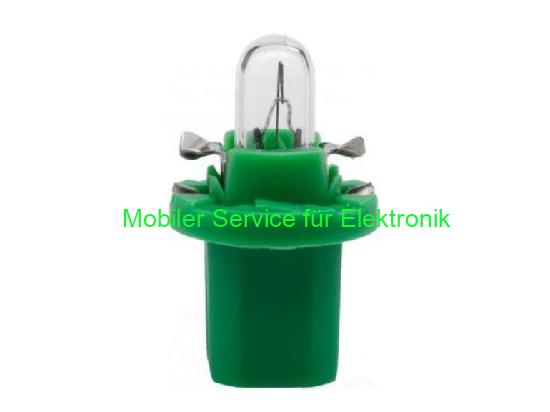 Autožiarovka 12V 2,0W zelené púzdro