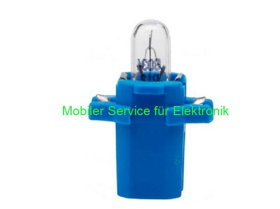 12 V 2,0 W Autobirne – blaue Fassung