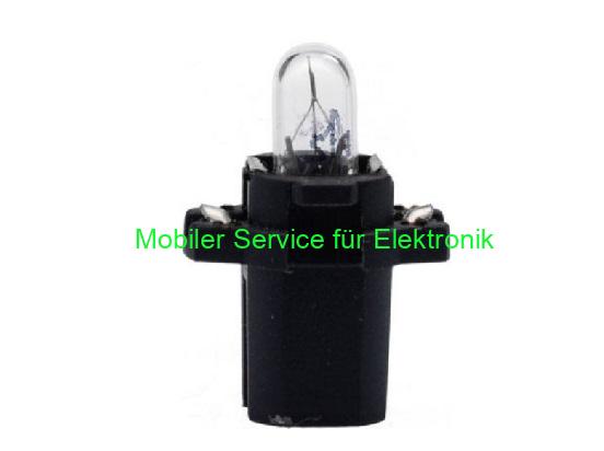 12 V 2,0 W Autobirne – schwarze Fassung