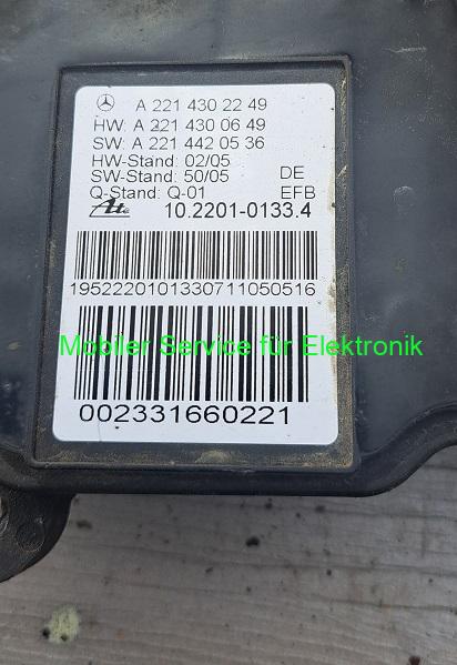 A 221 430 22 49 Reparatur der Bremse Mercedes