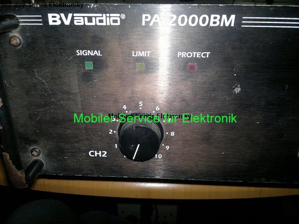 Oprava Zosilňovača BV AUDIO 2000 BM