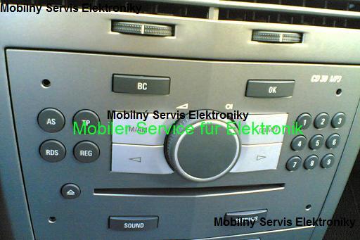 Oprava  OEM rádia OPEL CD30 mp3